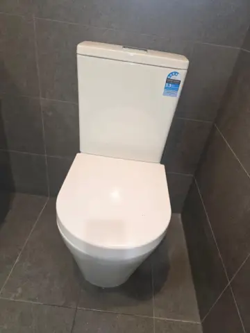 Close-coupled toilet fitted by GPS
