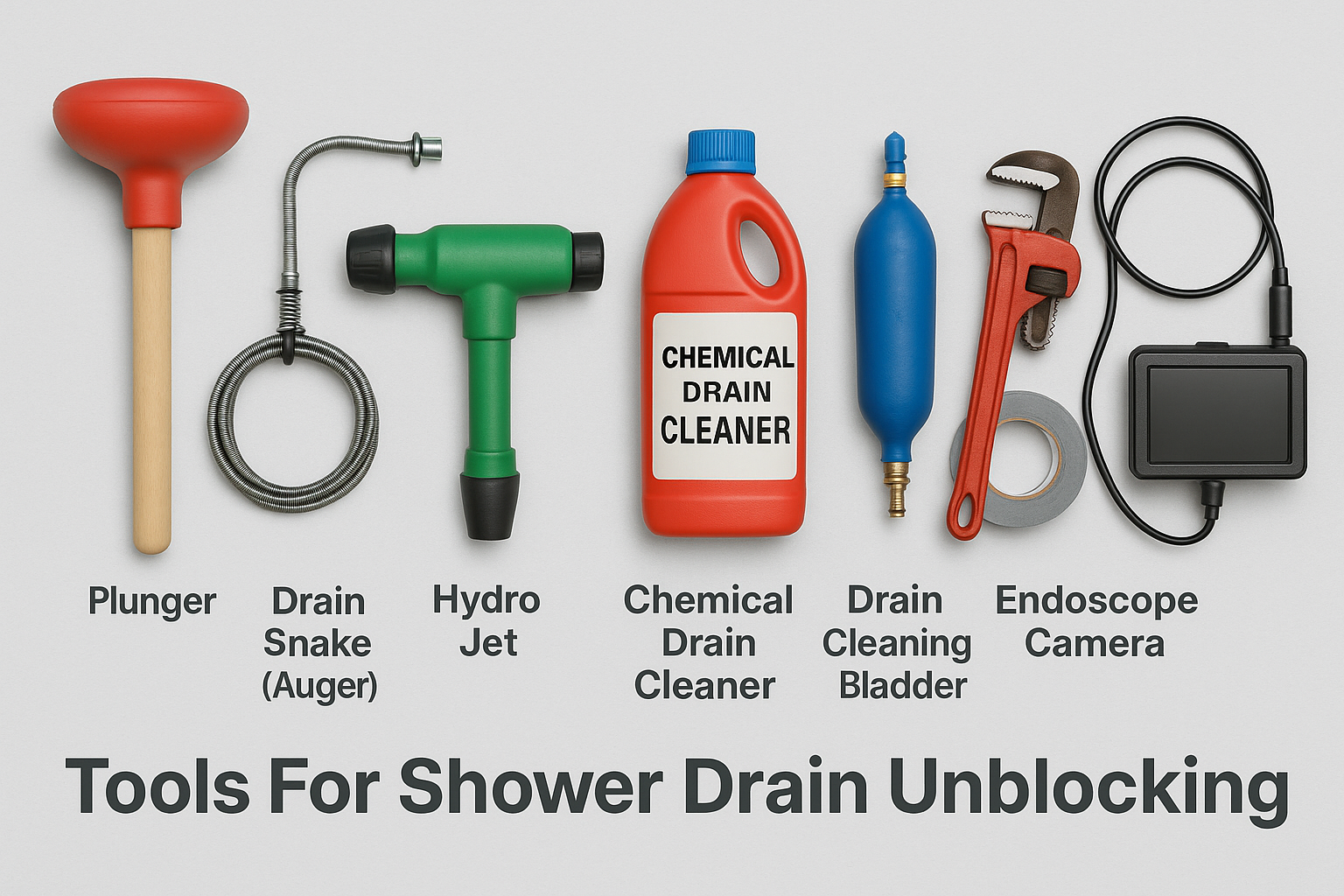 Used Tools For Shower Drain Cleaning