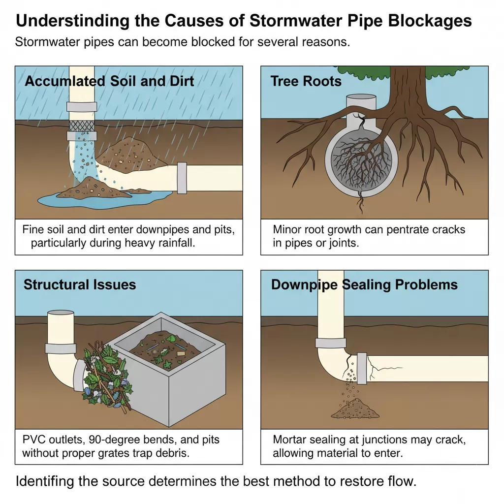 Understanding the Causes of Stormwater Pipe Blockages